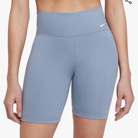 Nike Pants - Nike light blue biker shorts size L